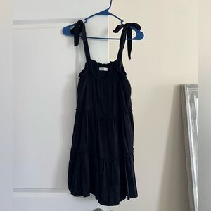 Black mini dress